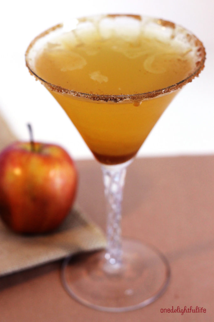 Salted Caramel Apple Martini - onedelightfullife