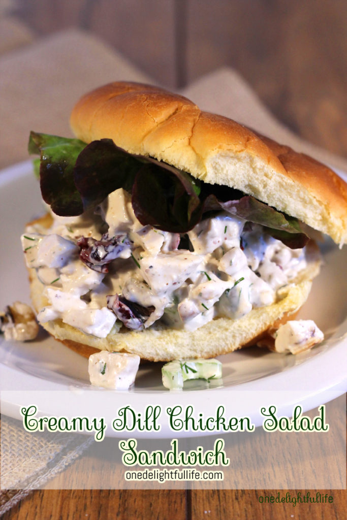 This creamy, cool chicken salad is addictive. You'll want to sandwich it between bread, pita bread, or just top it on top of a bed of mixed greens. Addictive. You've been warned.