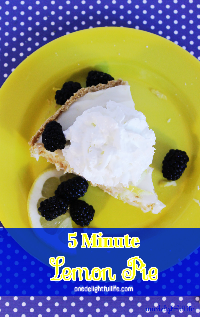The only thing sweeter about this pie is that it only takes 5 minutes to make.