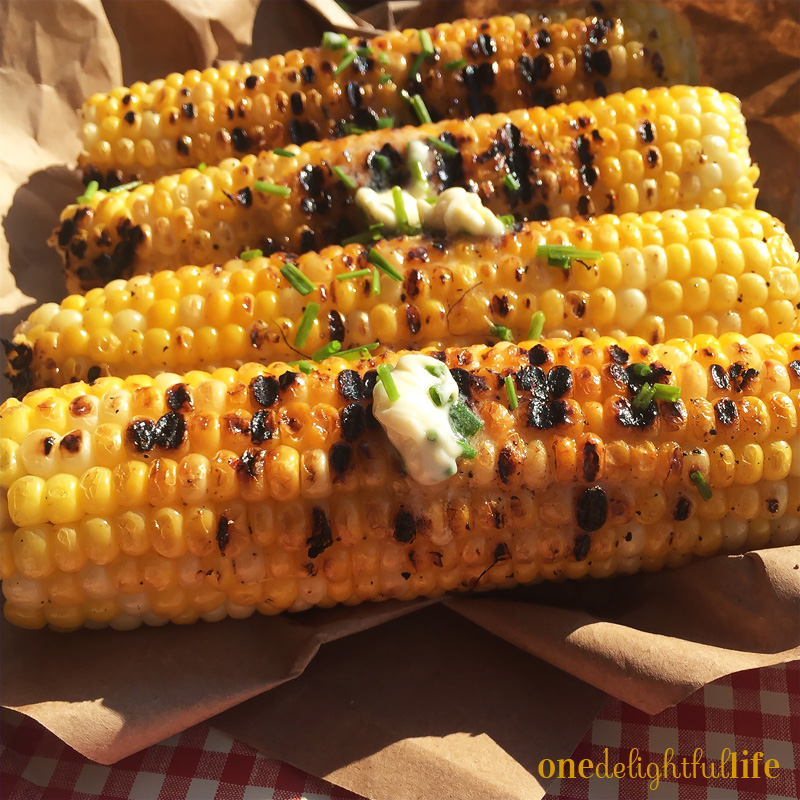 Top your corn with any one of the season butters as listed in this butter recipe post.
