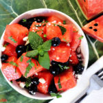 Watermelon Blueberry Feta Salad with Mint