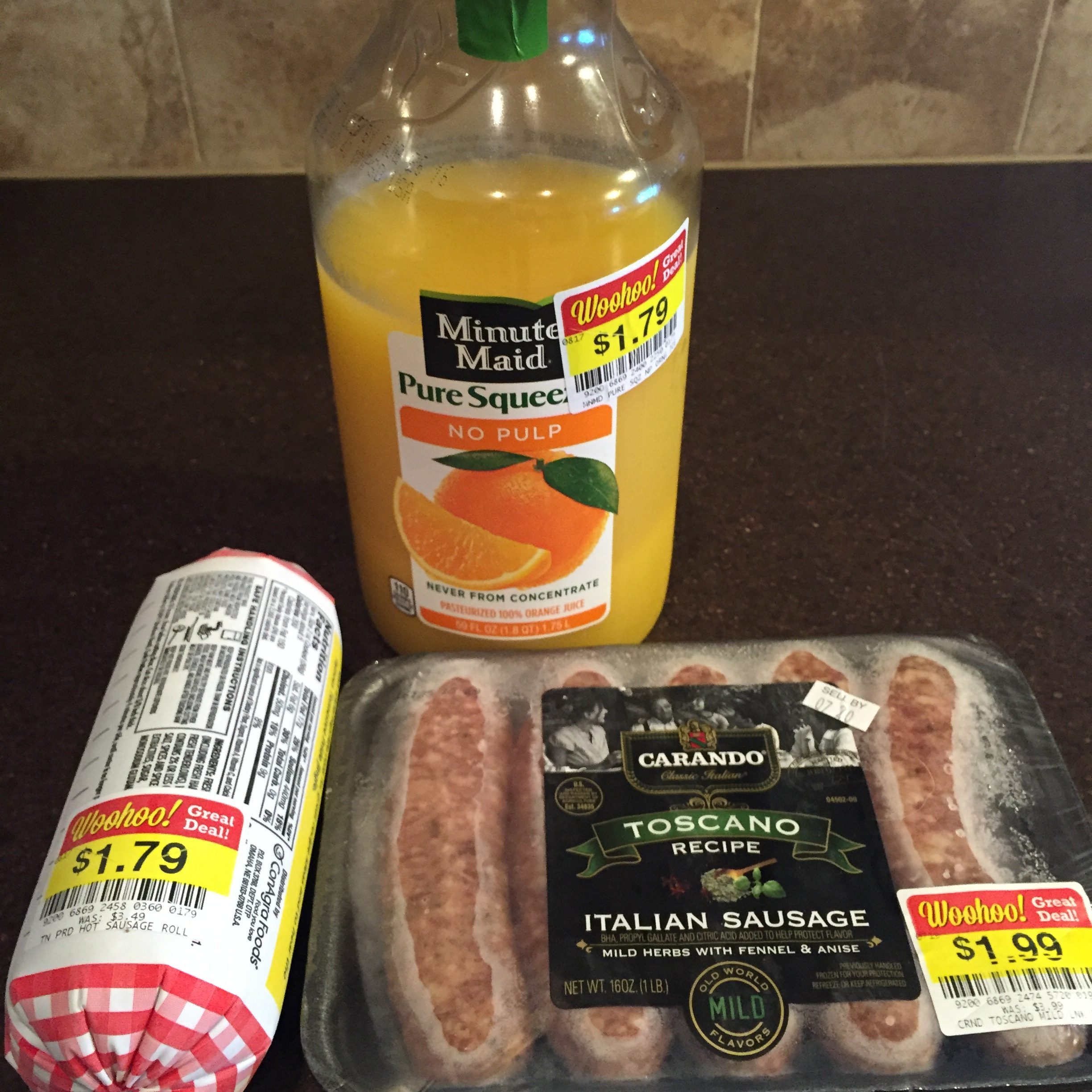 These link sausages are often regularly priced for 4.99 each. Score!