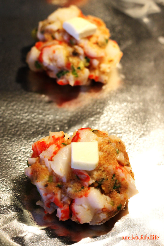 Crab Cake Bites with Tangy Dill Dipping Sauce One Delightful Life