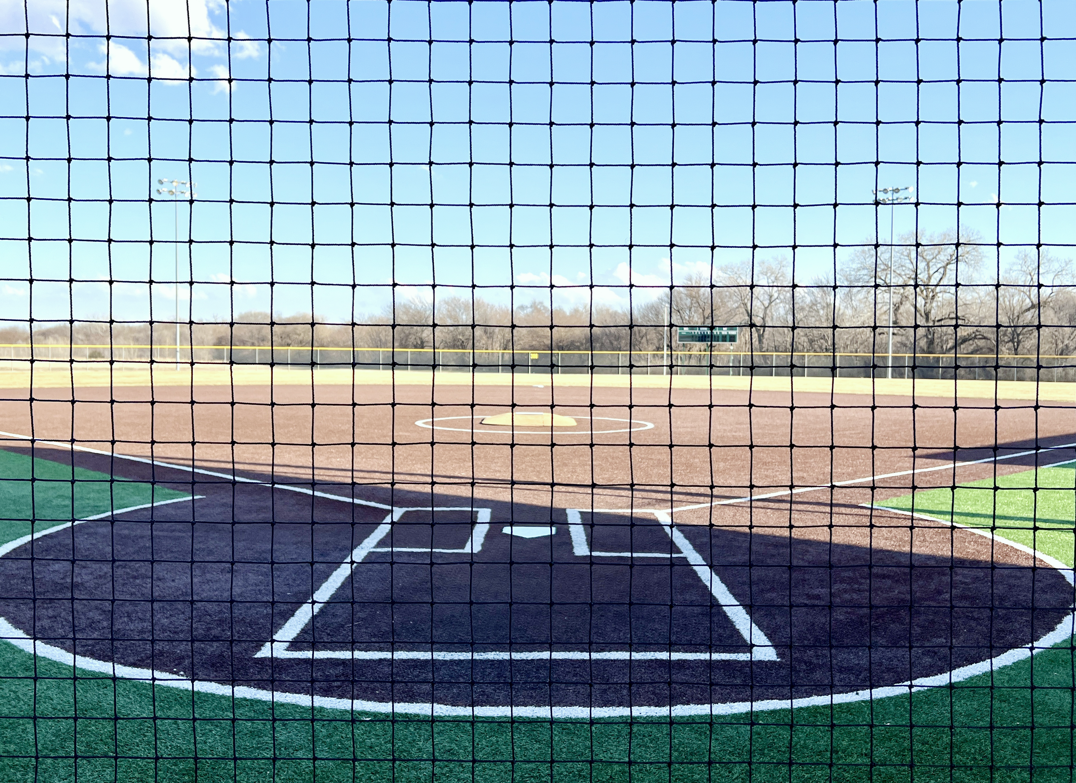Baseball and softball diamond at the Green Sports Complex. 