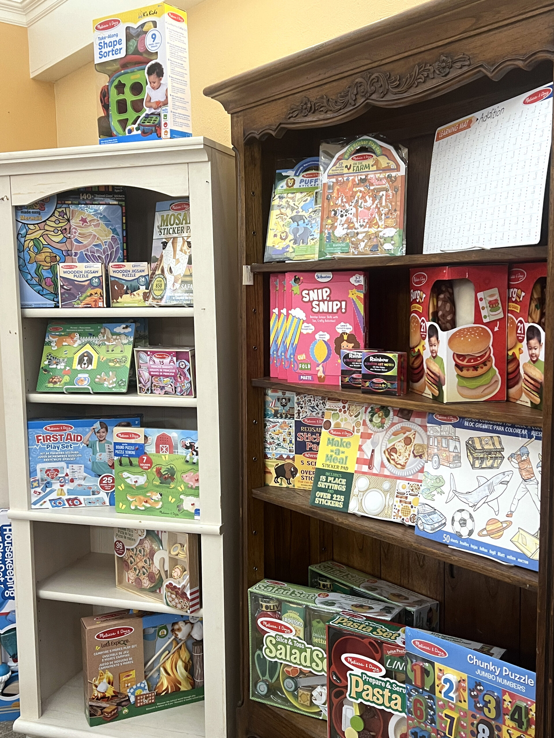 Heart to Home sells children's gifts in the rear of the store. 