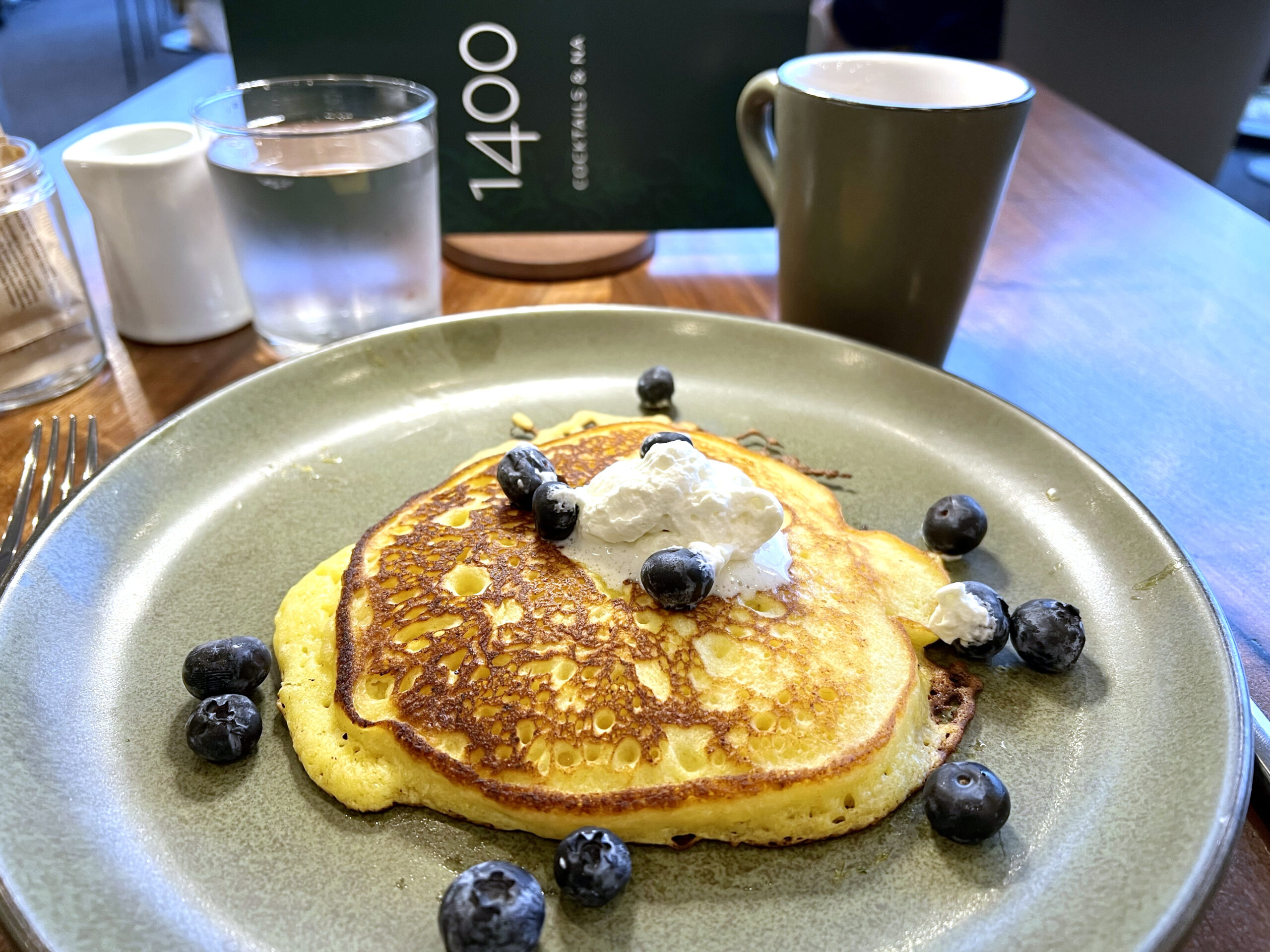 Pancakes with berries