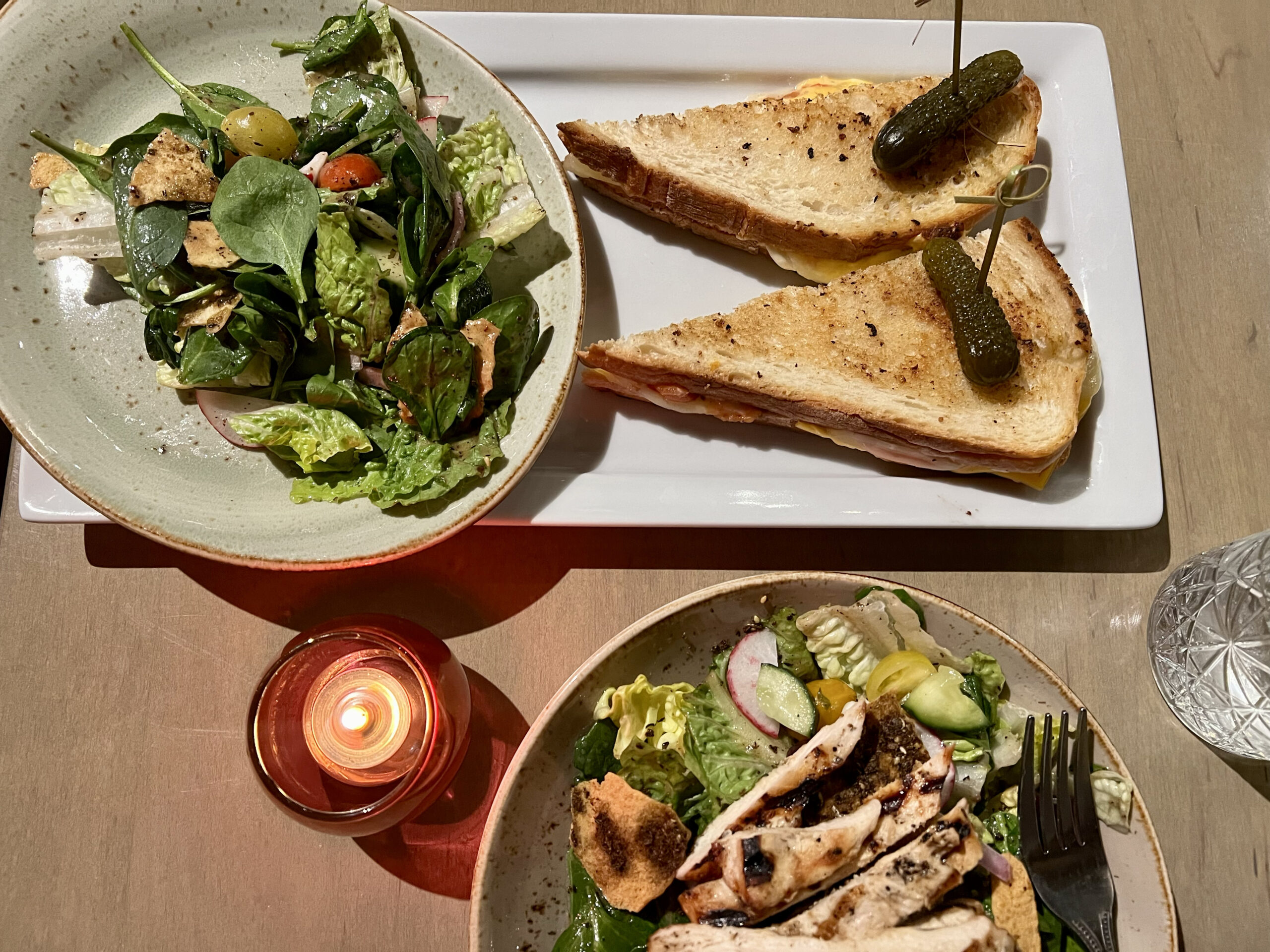 Sandwich and salads at Dōma 