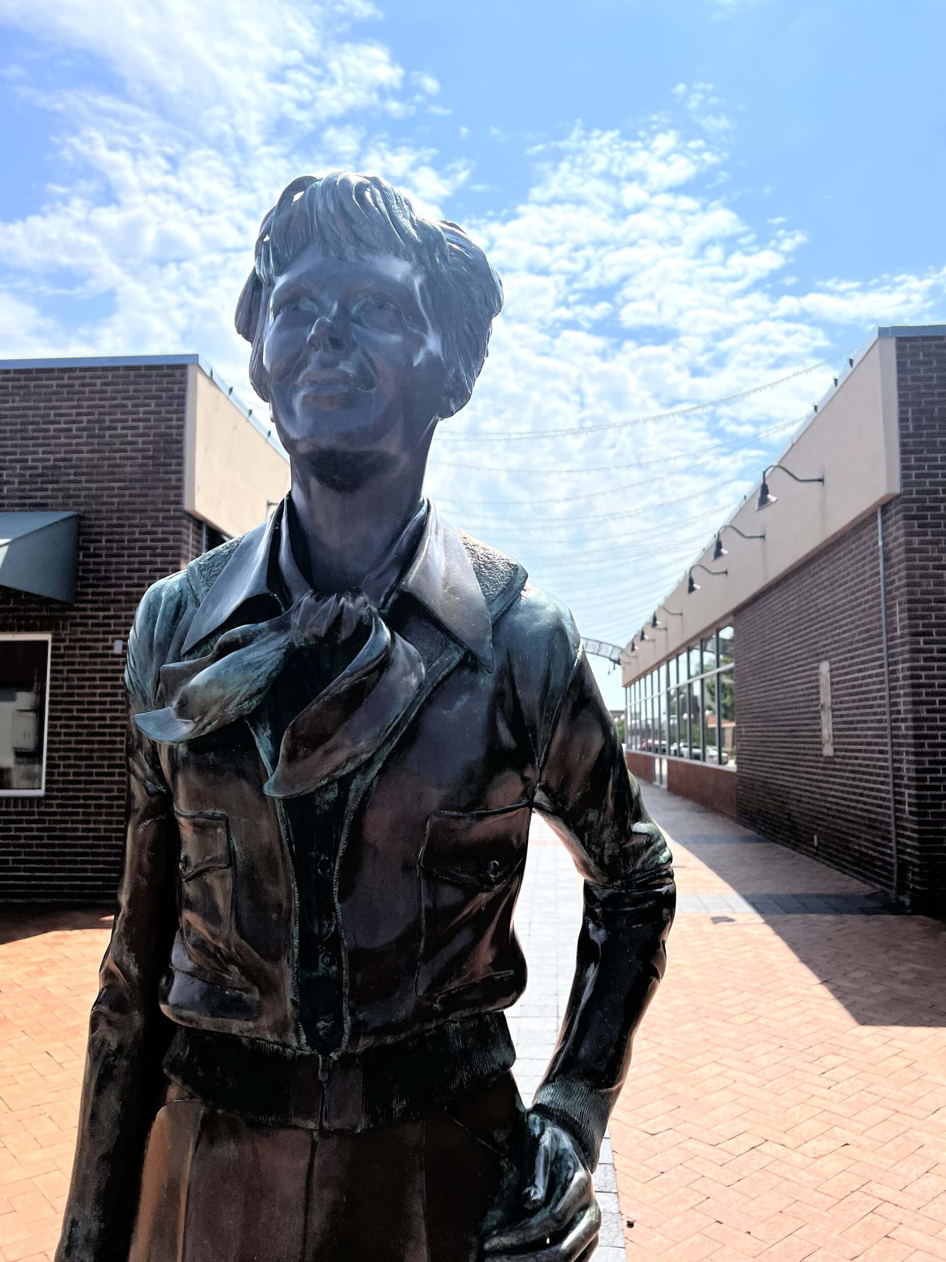 Amelia Earhart Statue