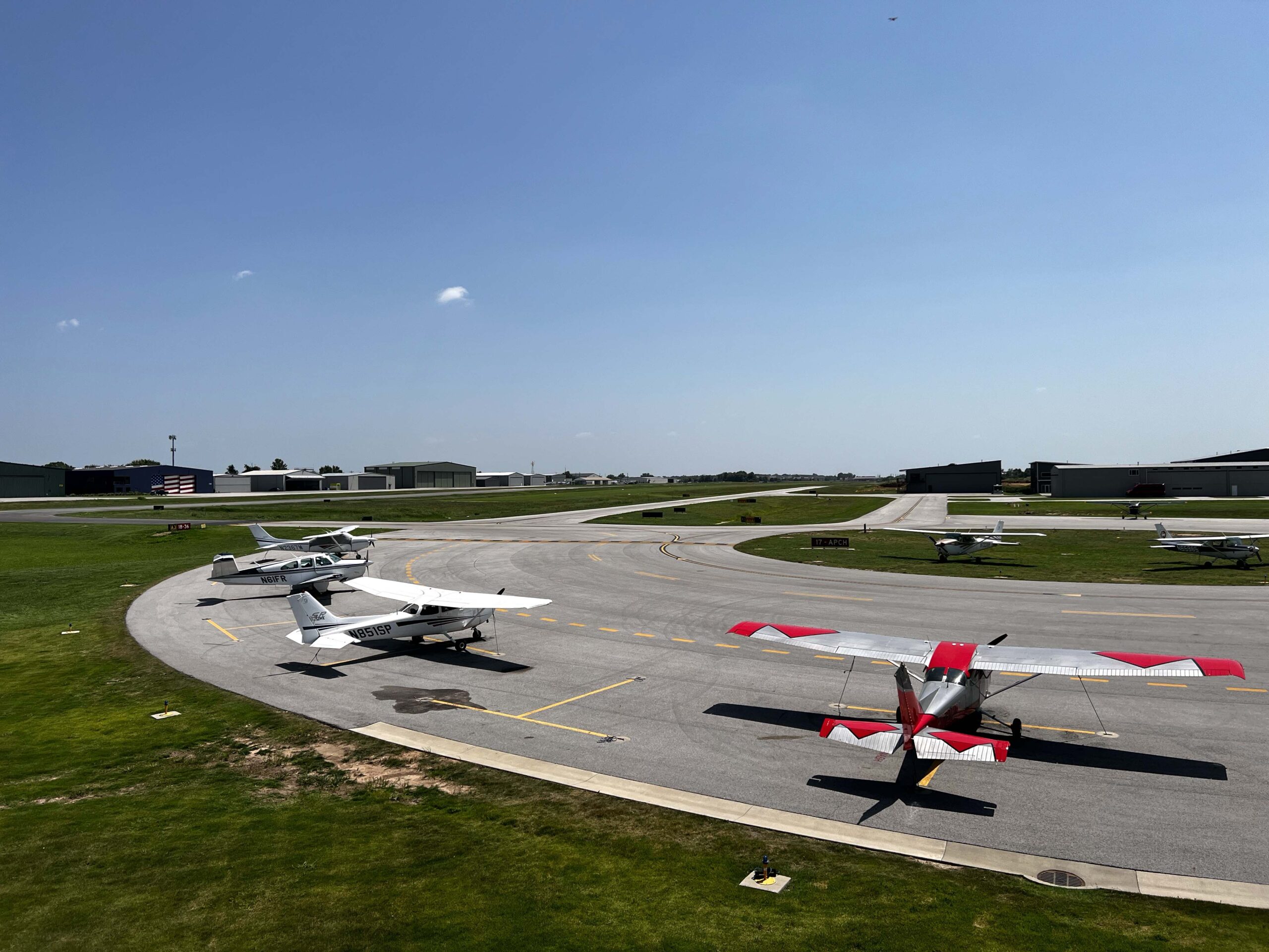 Thaden Airfield tarmac