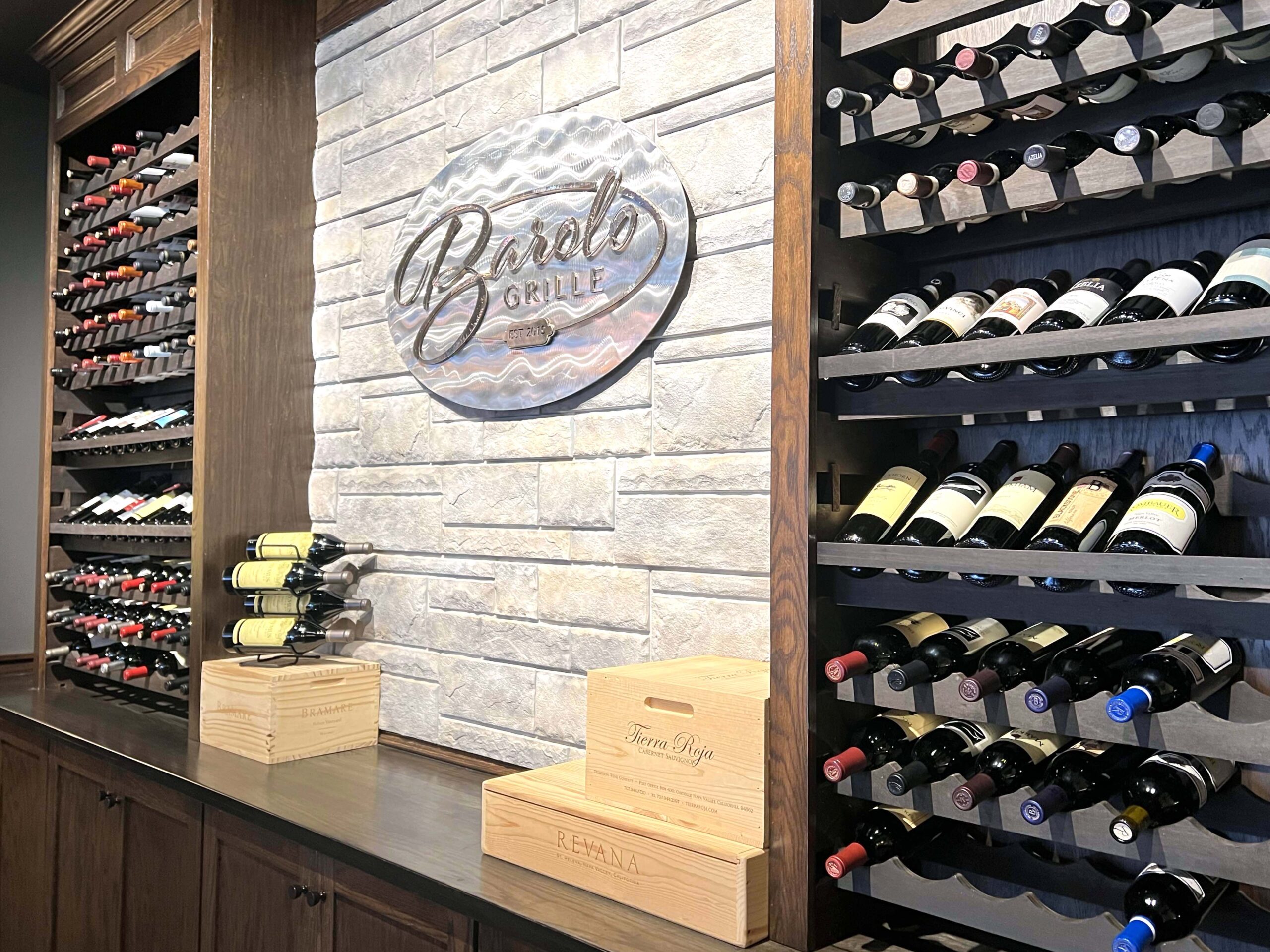 Barolo Grille Wine Wall