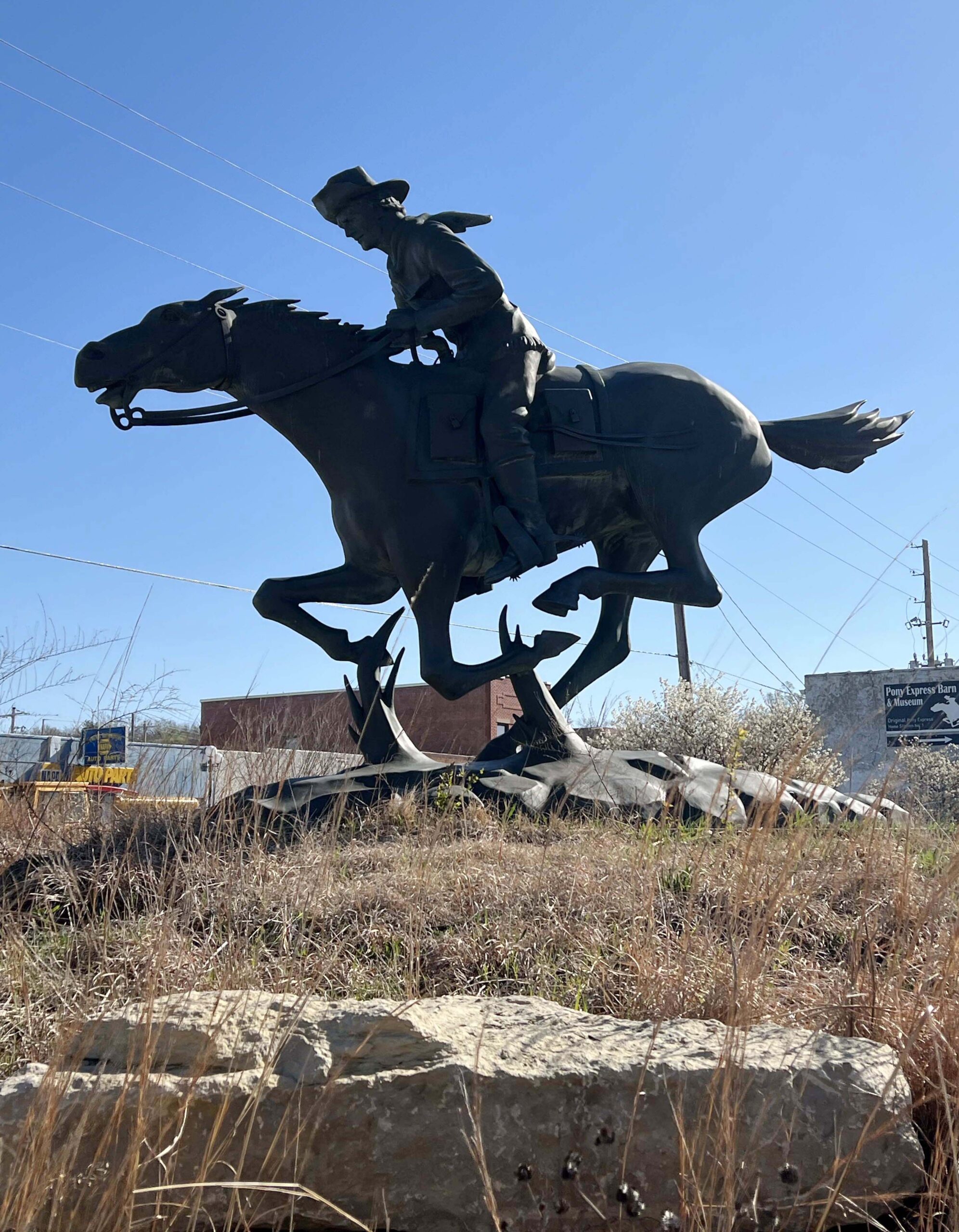 Pony Express Sculpture