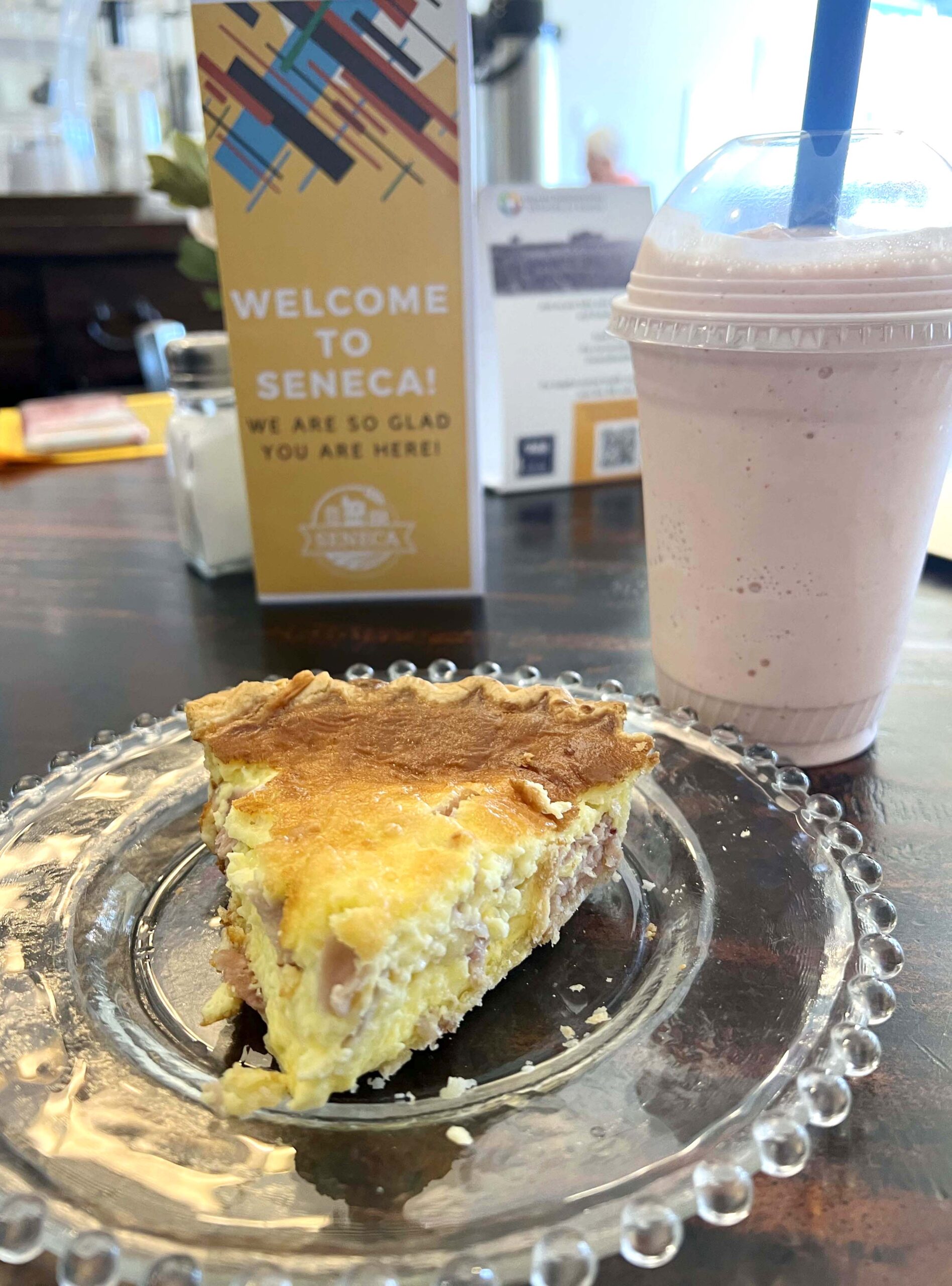 Quiche and Smoothie
