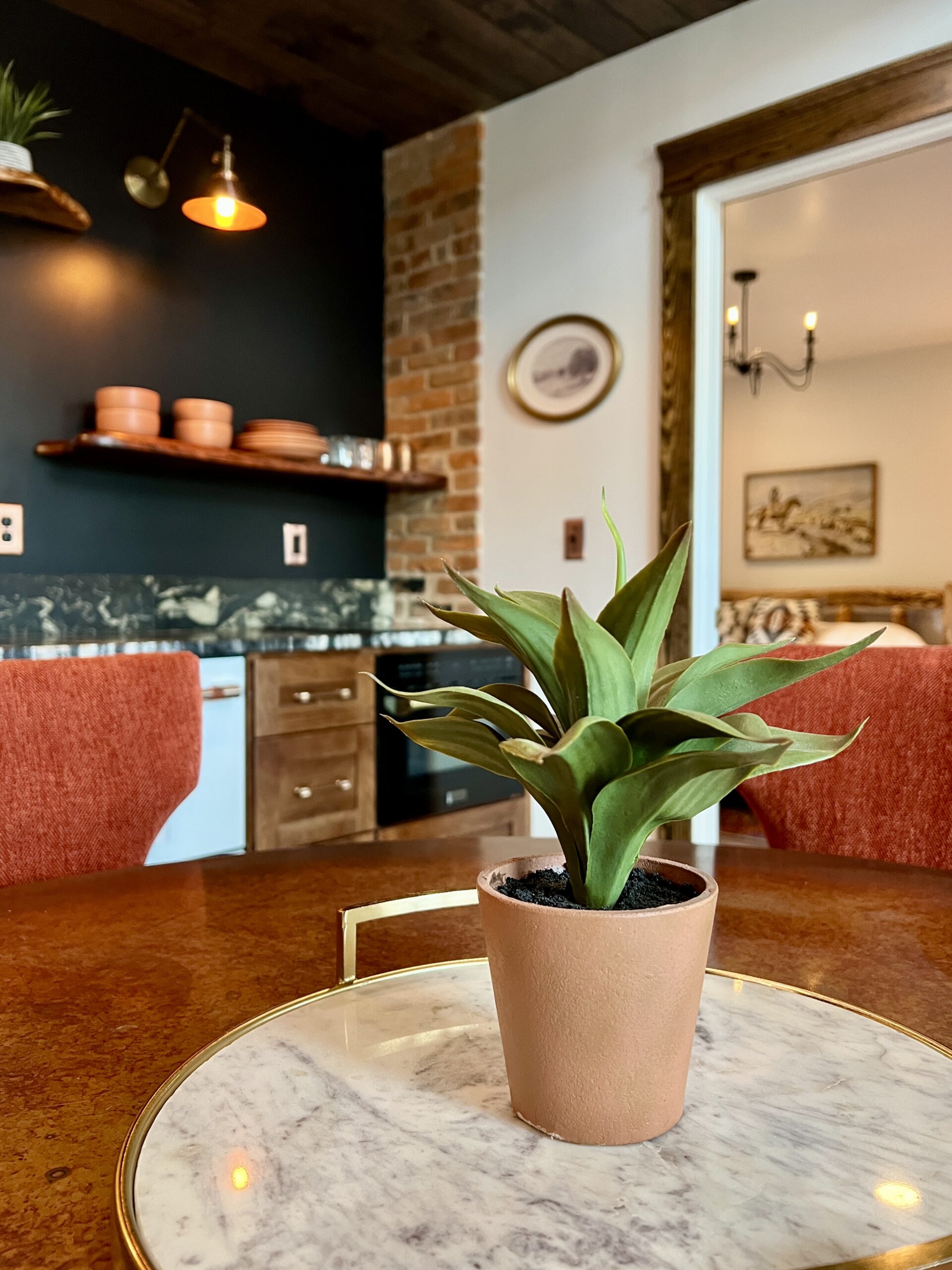 The current owners have upgraded this two-bedroom, two-and-a-half-bathroom home with modern luxuries and a country aesthetic. It’s the ideal, romantic getaway for a couple because the lack of distractions and patio conversations help you reset.