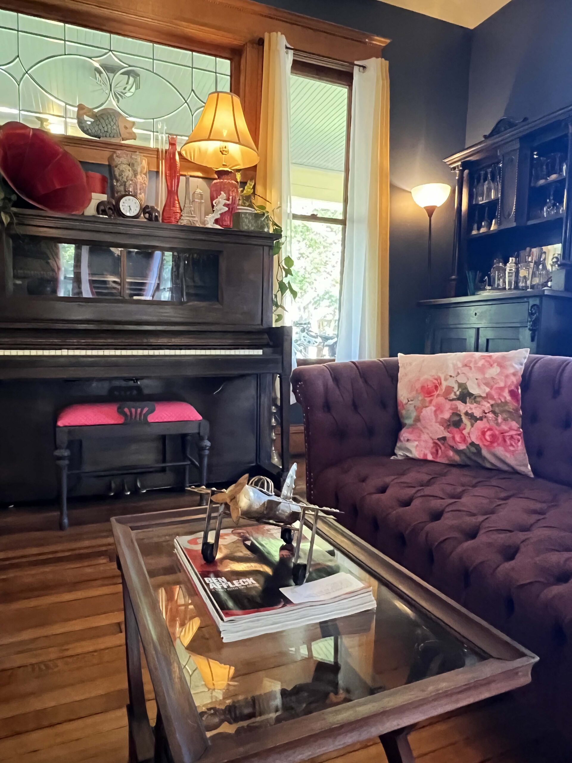 Living room at vacation rental in Paola, Kansas.