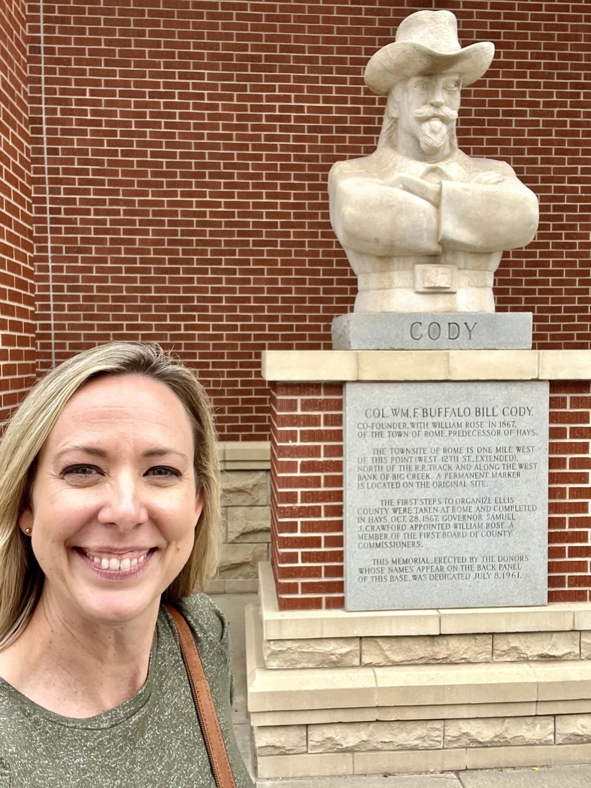 Hickock Sculpture Selfie
