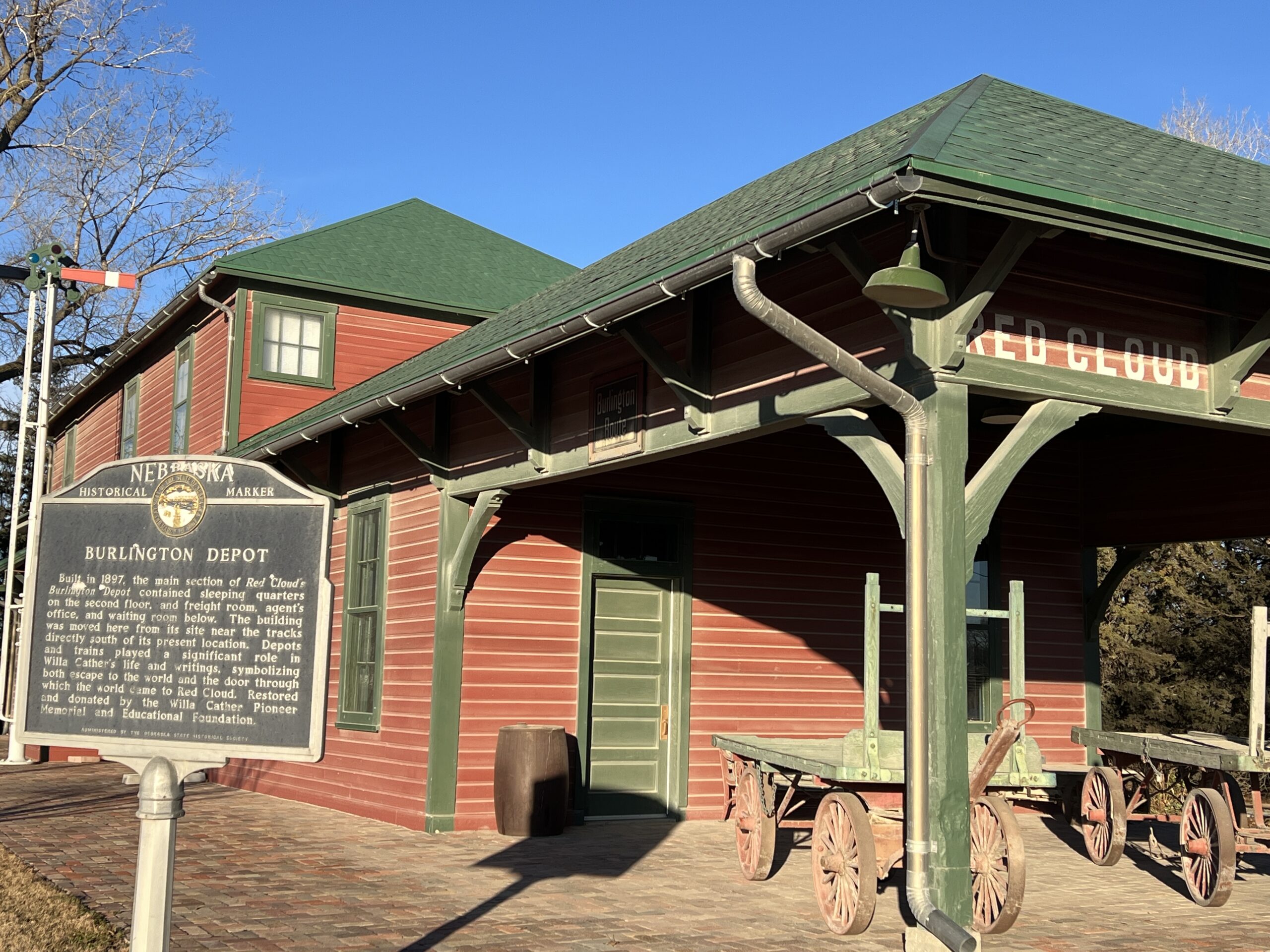 The Burlington Depot was built in 1897.