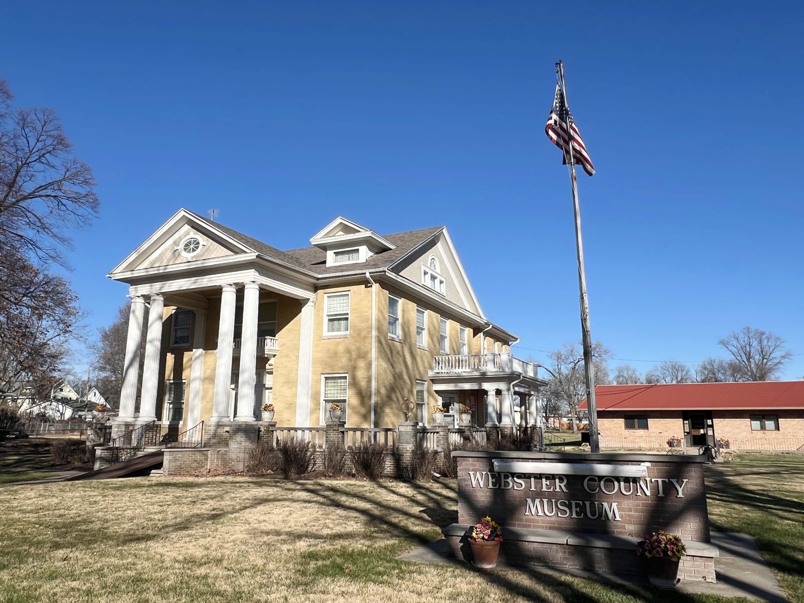 Webster County Museum is open by appointment in Red Cloud, Nebraska.
