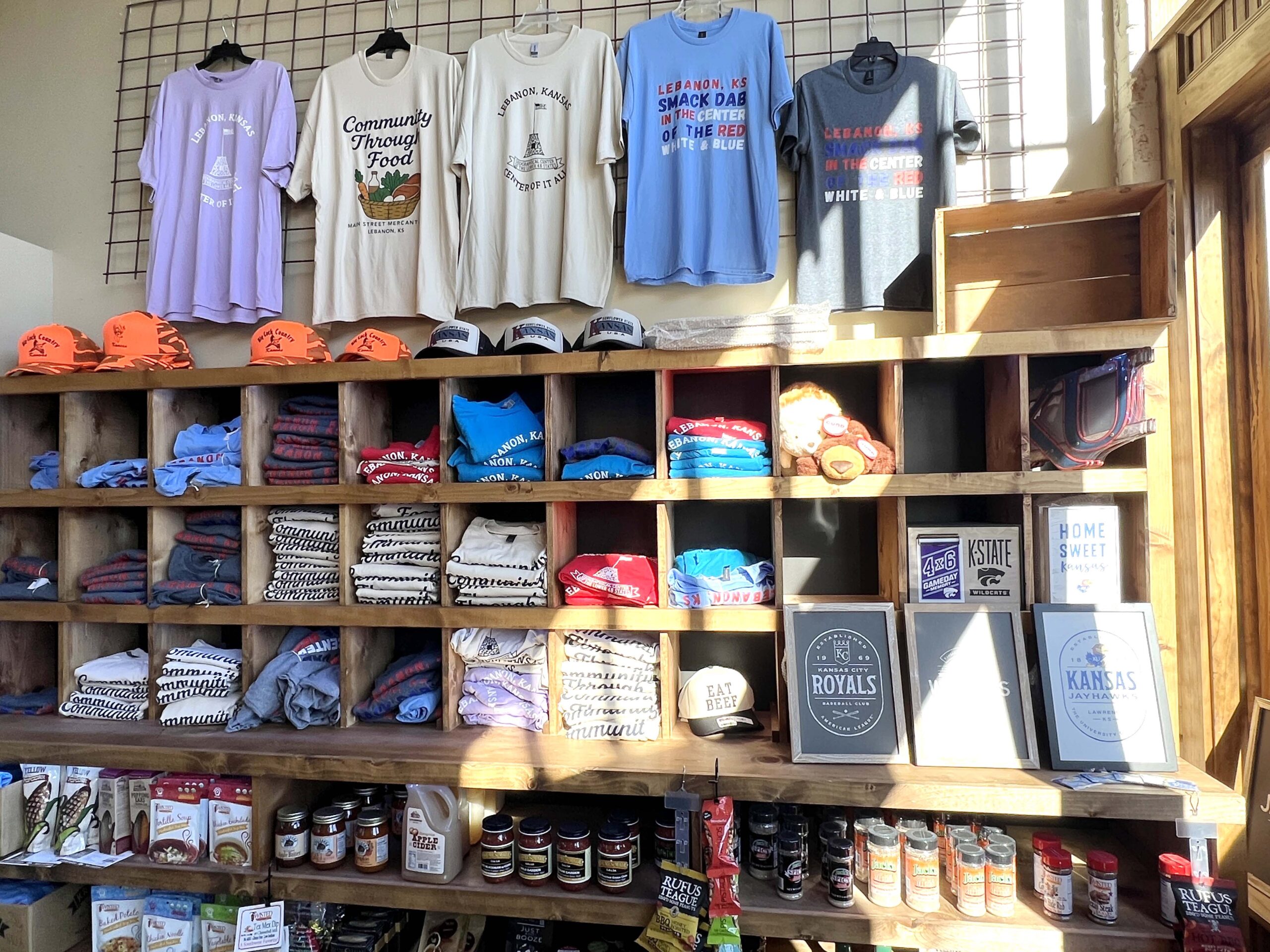 Lebenon, Kansas, souvenirs are sold at Main Street Mercantile's gift shop.