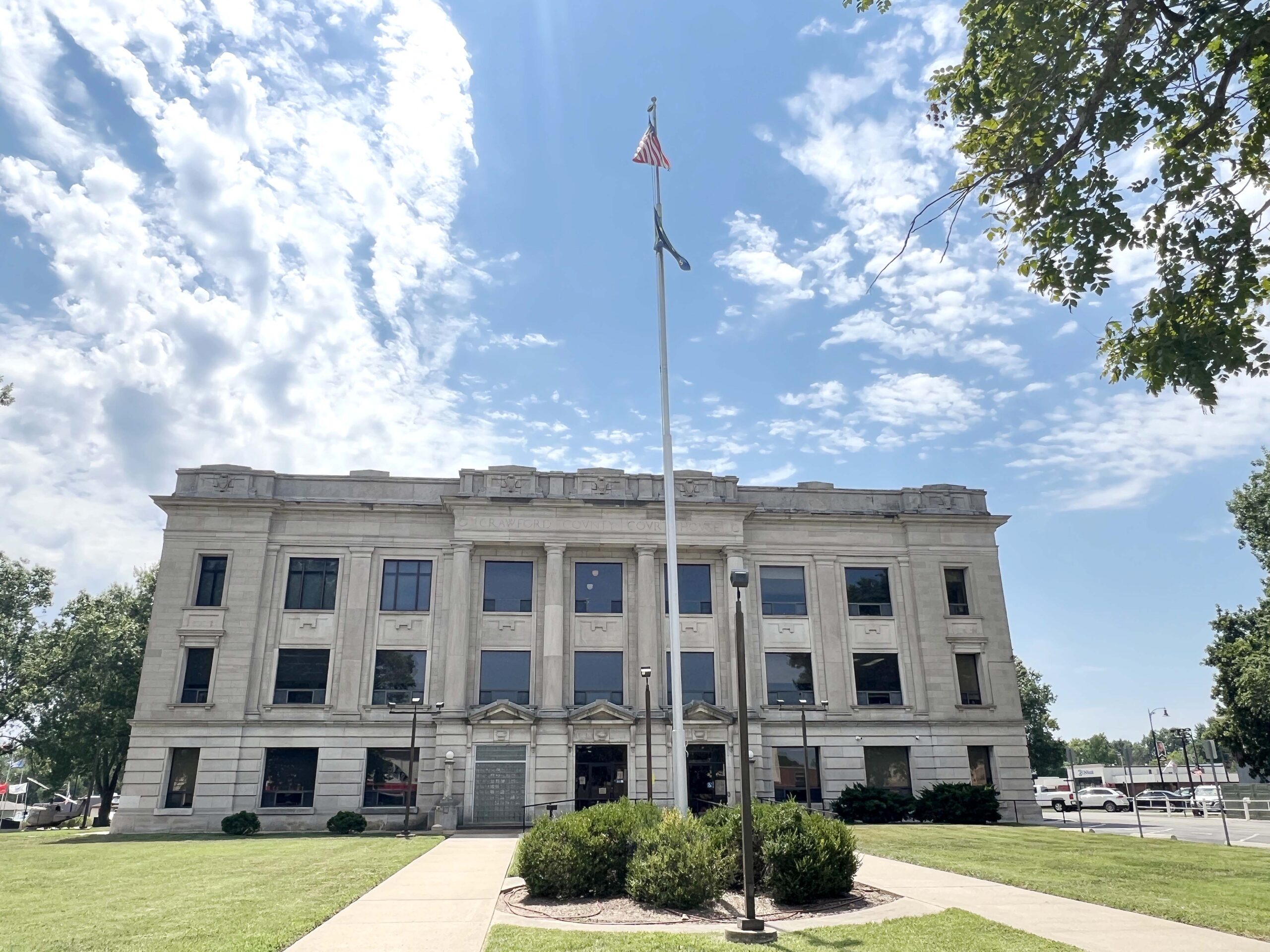The Crawford County Courthouse not only serves as the centerpiece of Girard, but its Greek Revival design, with Tuscan columns, has a grandeur that draws visitors.