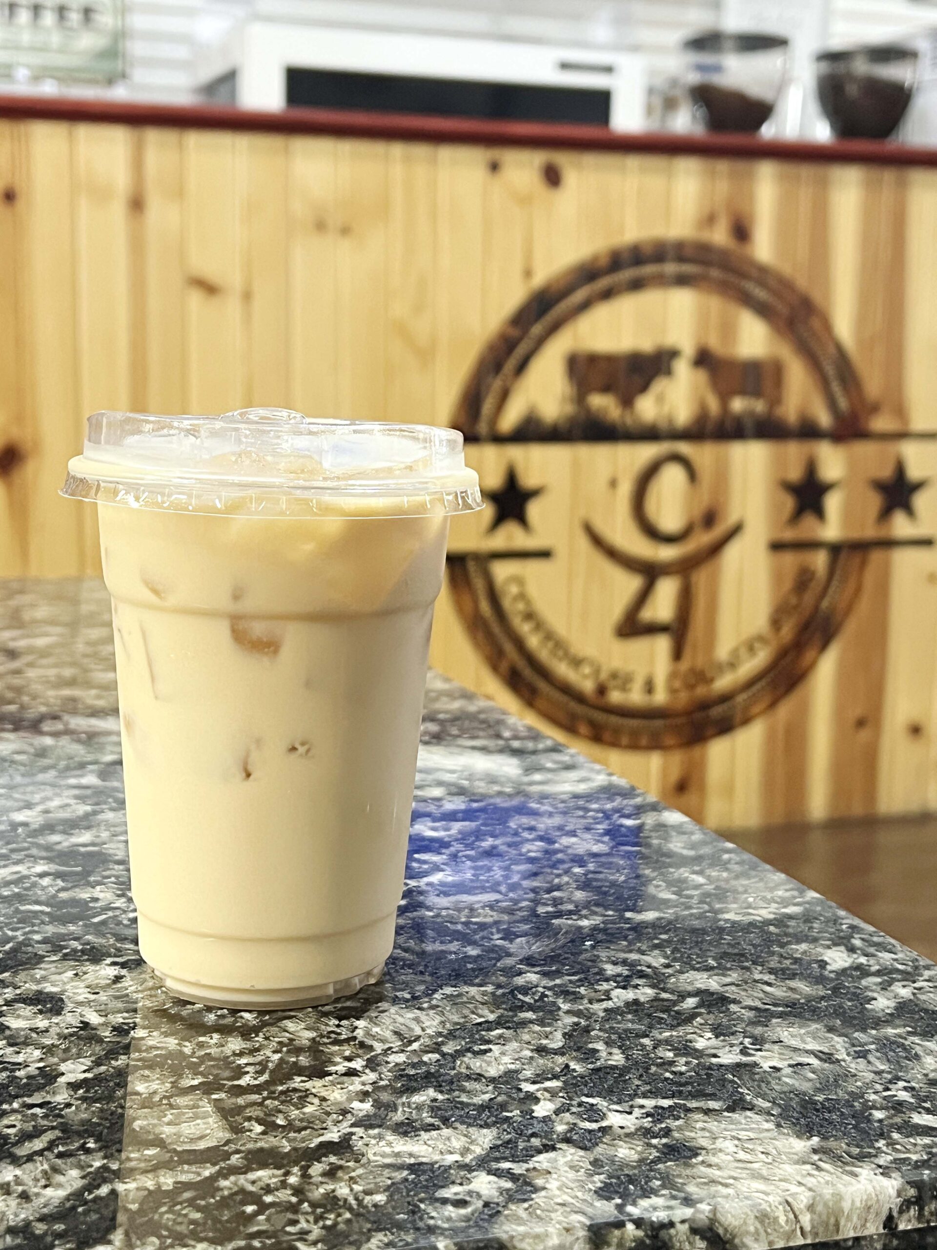 A vanilla iced latte at C4 Coffeehouse is the ideal warm-weather coffee drink. 
