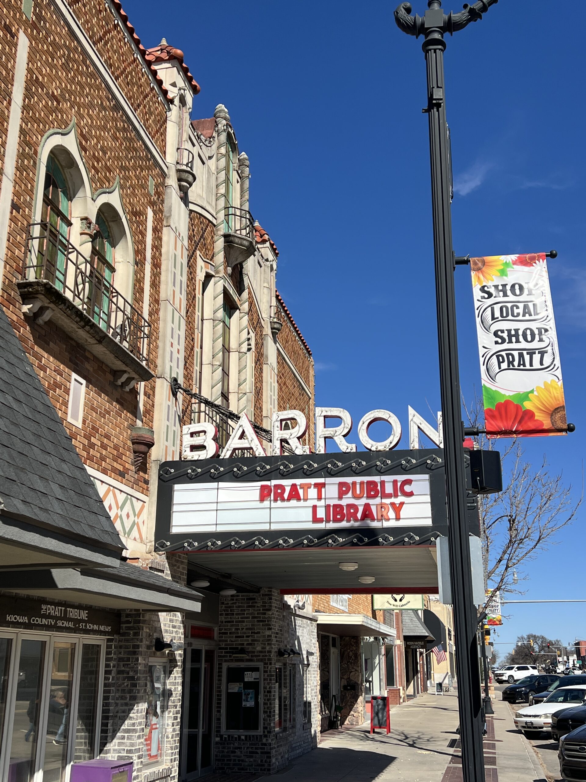 Built in 1924-1930, the Barron Theatre is a working movie theatre and a location for church activities.
