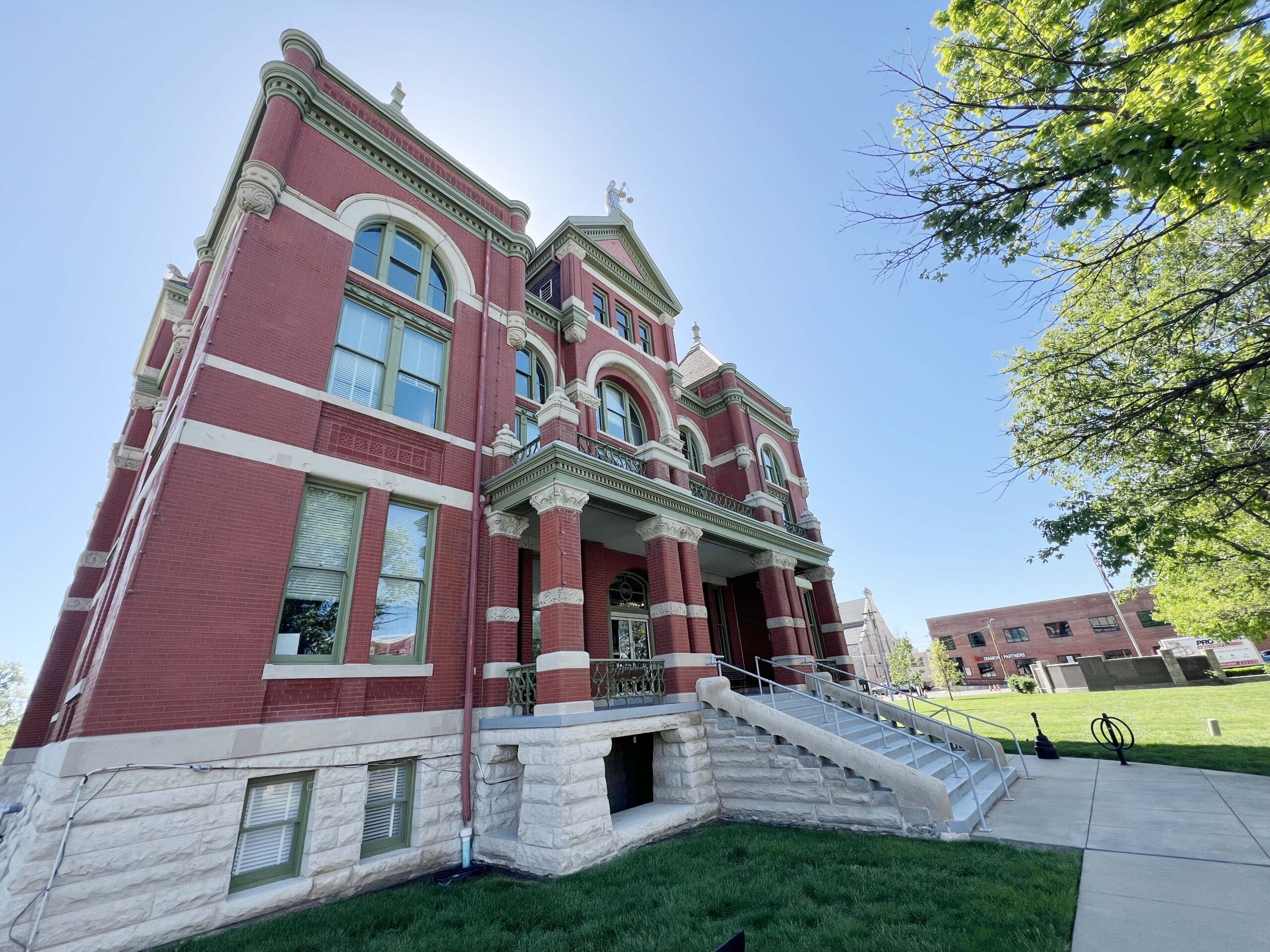 Franklin County Courthouse in downtown Ottawa, Kansas