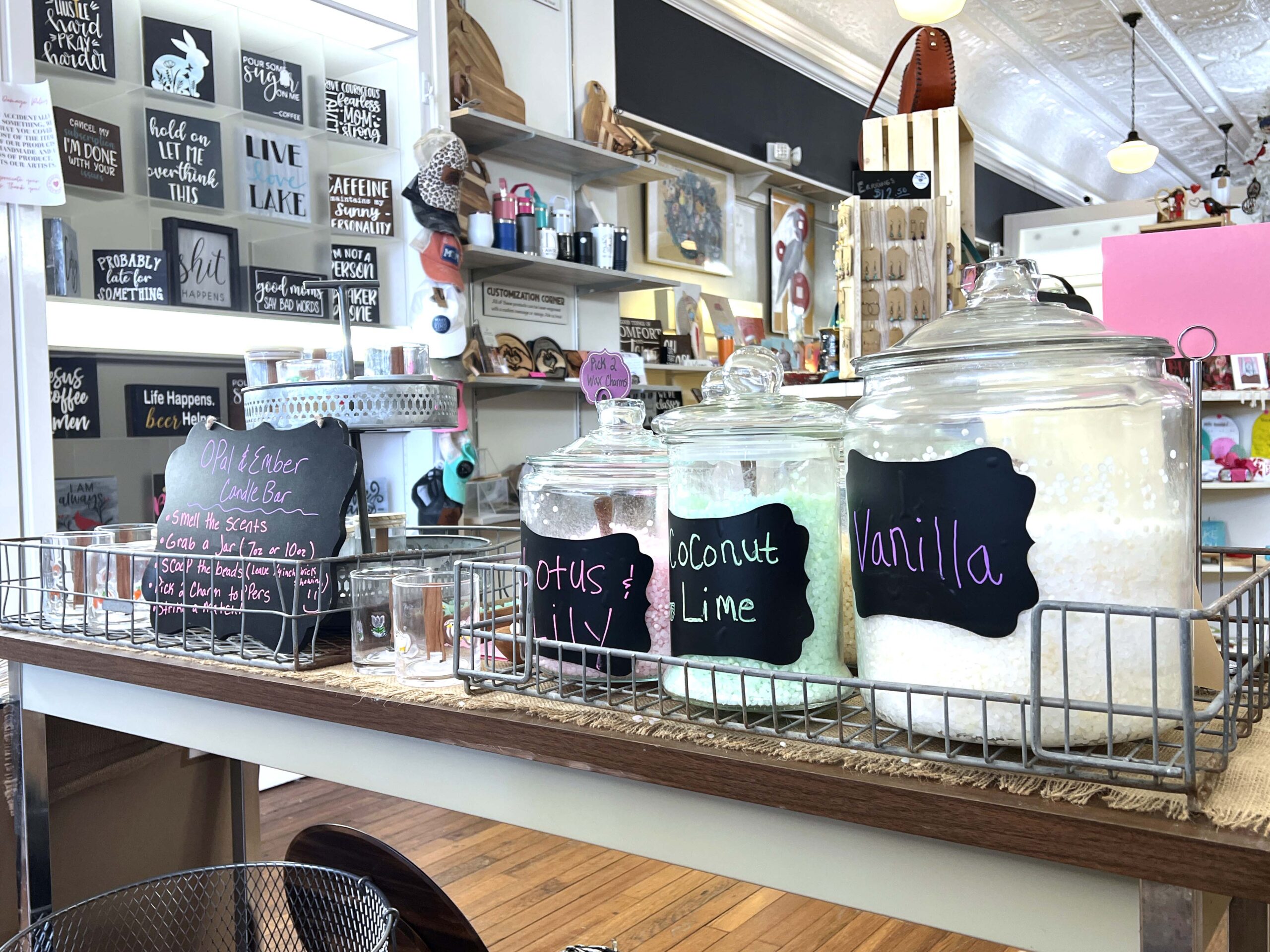 The Collective Heart has hands-on stations to create your own gifts.