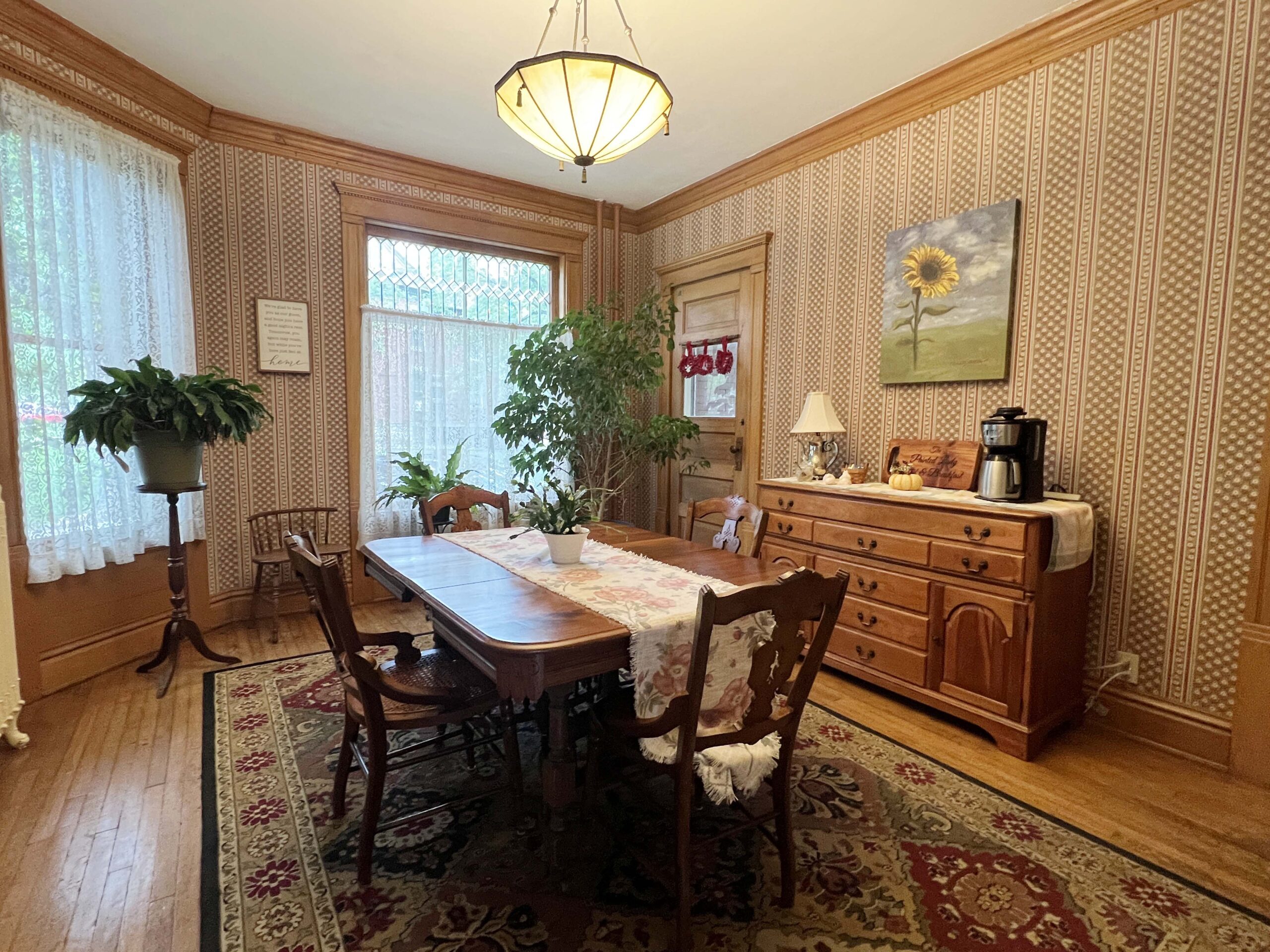 Stay local in a one-of-a-kind bed and breakfast that serves crepes in the morning while in Ottawa, Kansas.