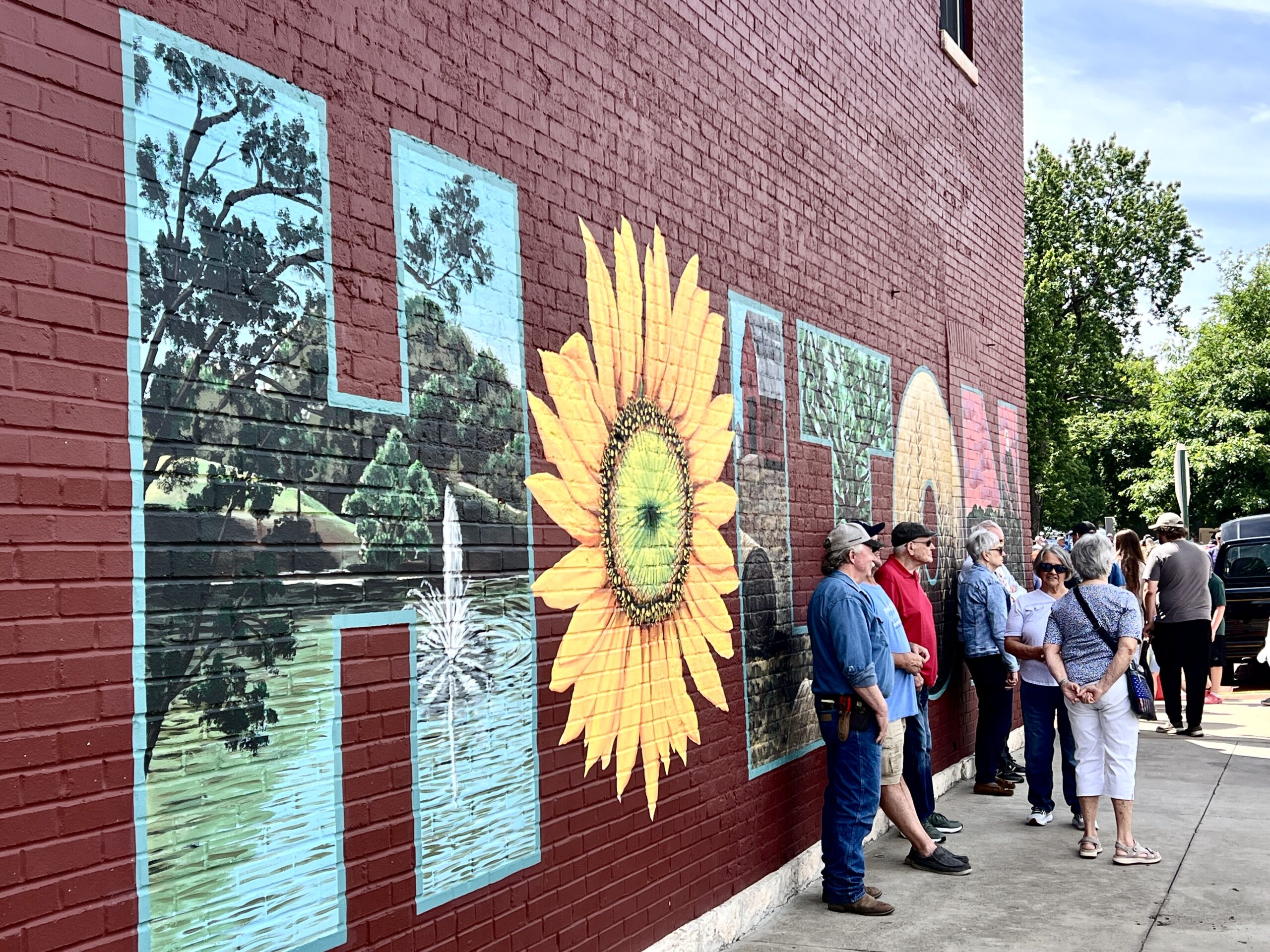 Holton Postcard Mural is a gathering place for locals.