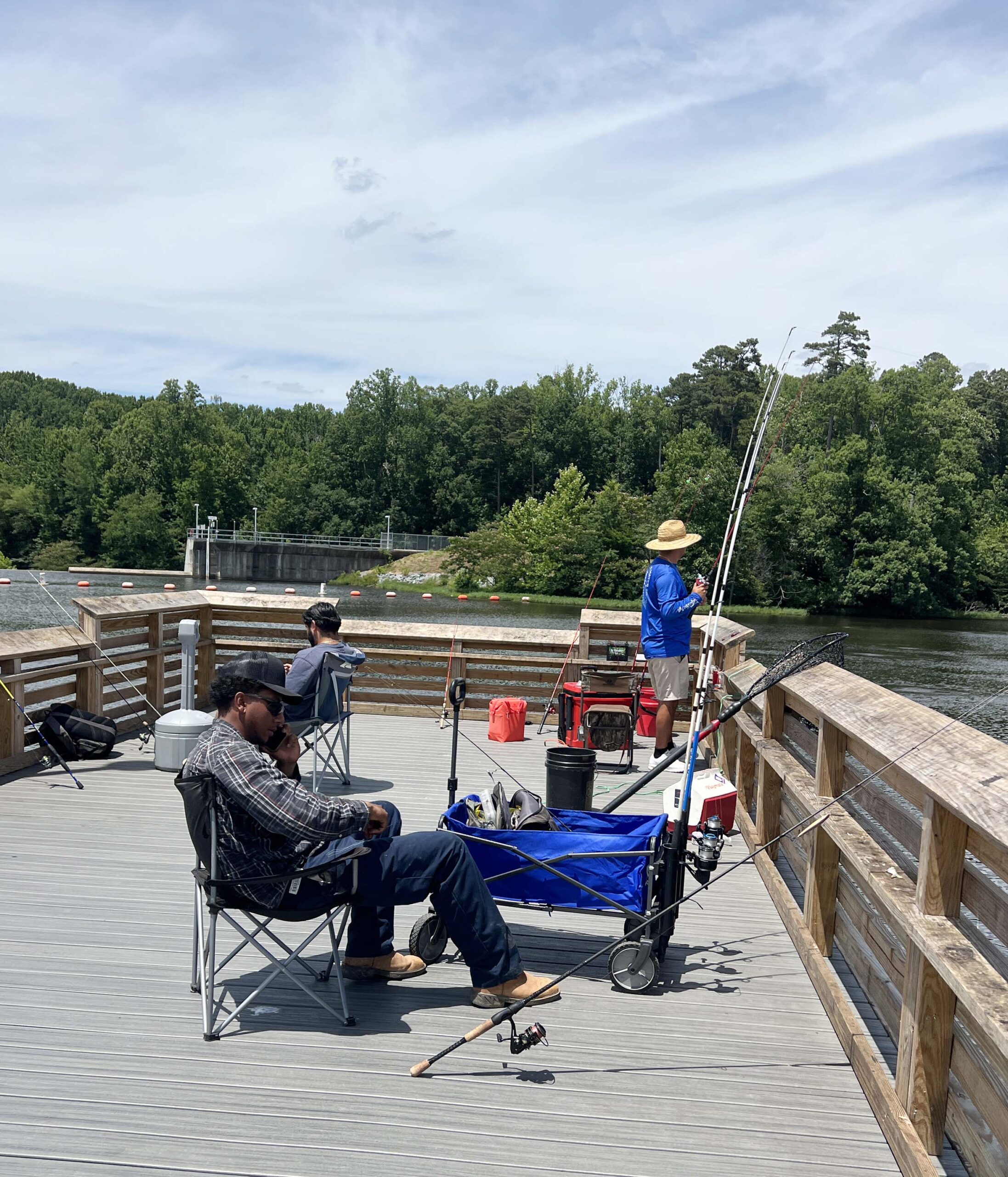 Salem Lake Marina Center & Fishing Center near Winston-Salem, North Carolina is a relaxing place to spend an afternoon, especially for anglers. 
