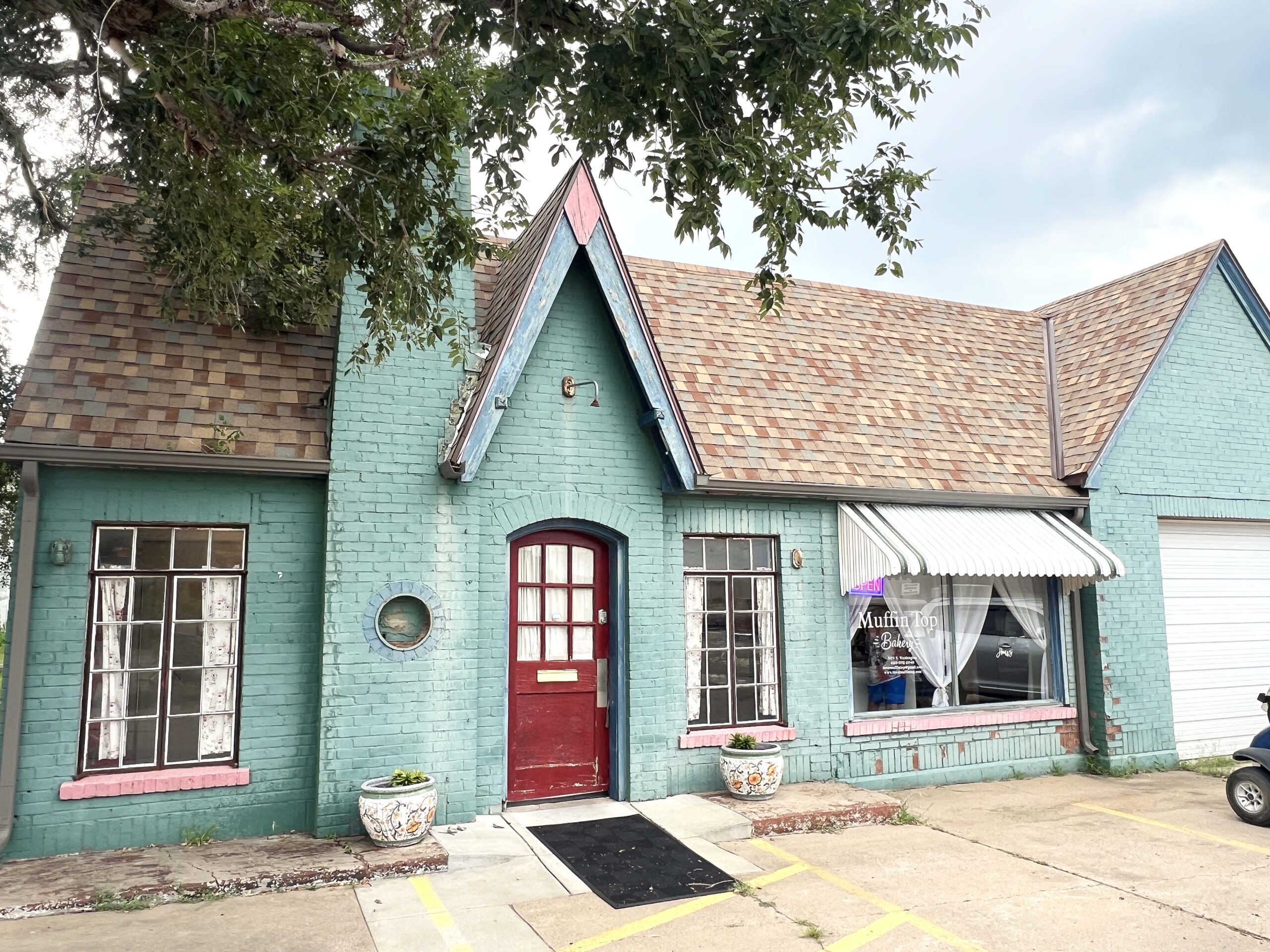 In search of a cup of coffee and breakfast, a local told me I should visit Muffin Top Bakery (509 S Washington Avenue)