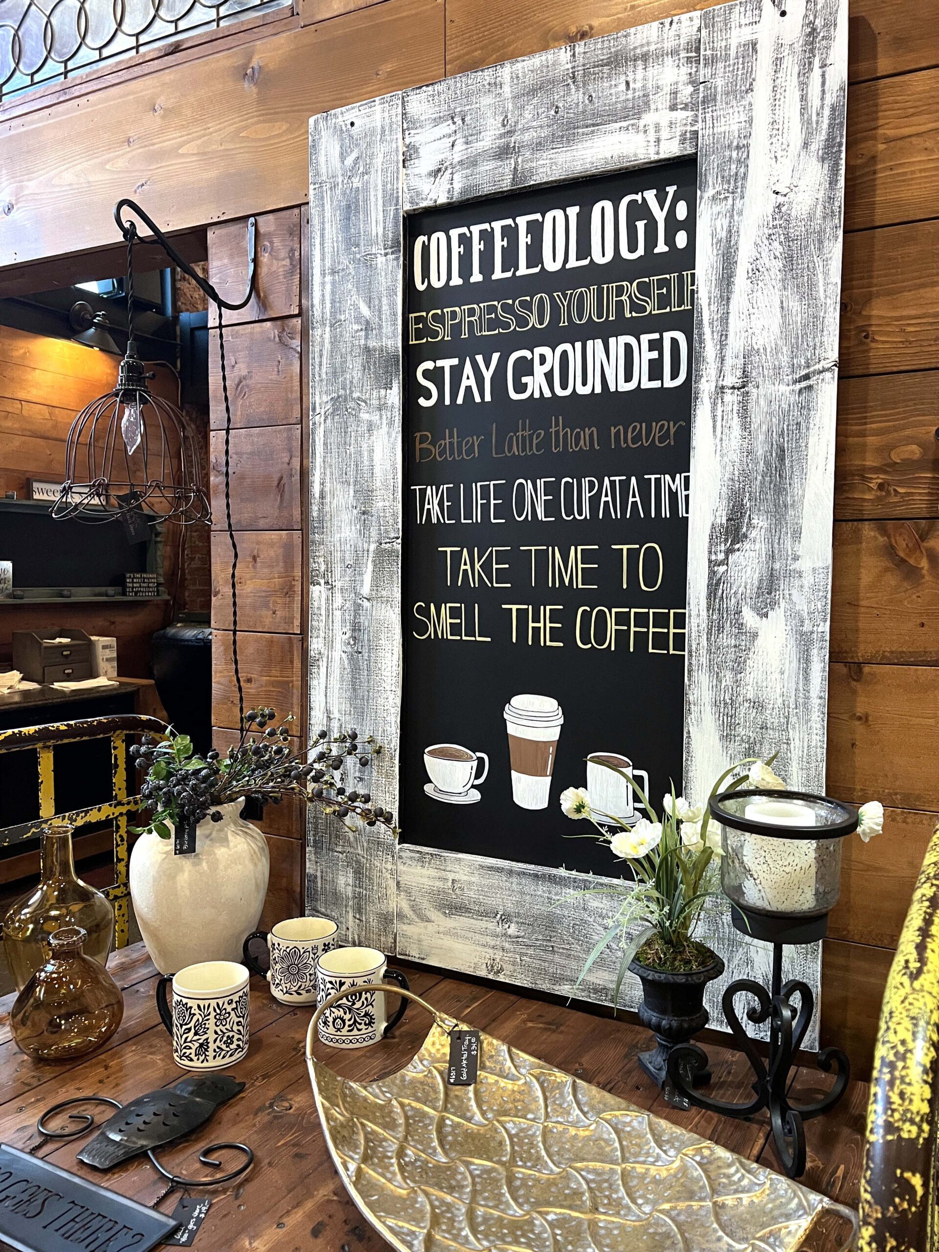 If you love to hunt down unique home decor pieces and antiques, visiting Salty Creek Decor (301 N. Washington Ave.) is a must.