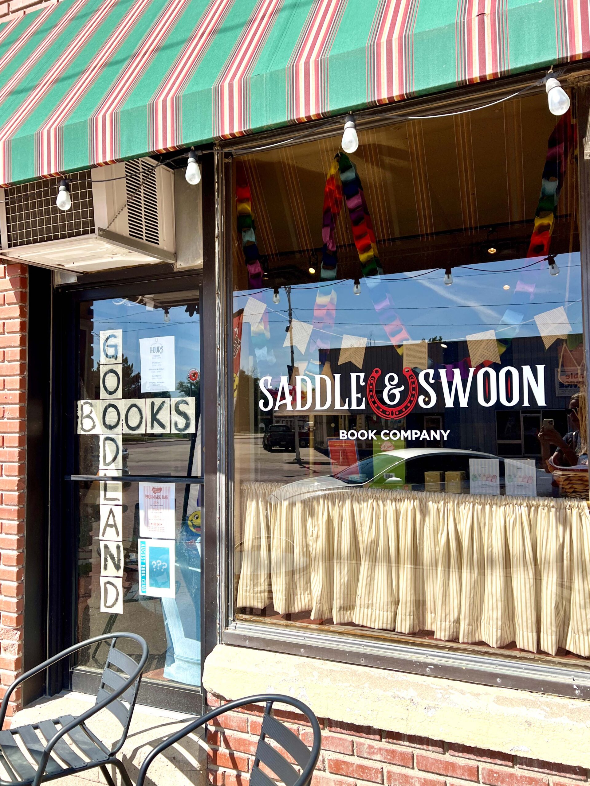 Saddle & Swoon Book Company on Main Street in Goodland, Kansas.