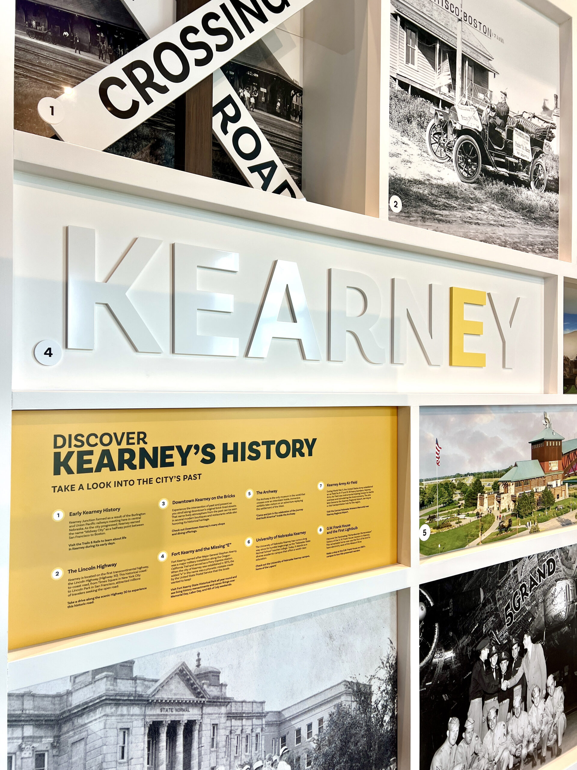 The Visit Kearney Welcome Center includes hands-on interactive stations to learn about the history of the town and its annual crane migration. 